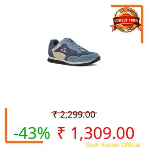 Power Extreme Leather Men's Blue Sports Shoes - 9 UK (8369000)