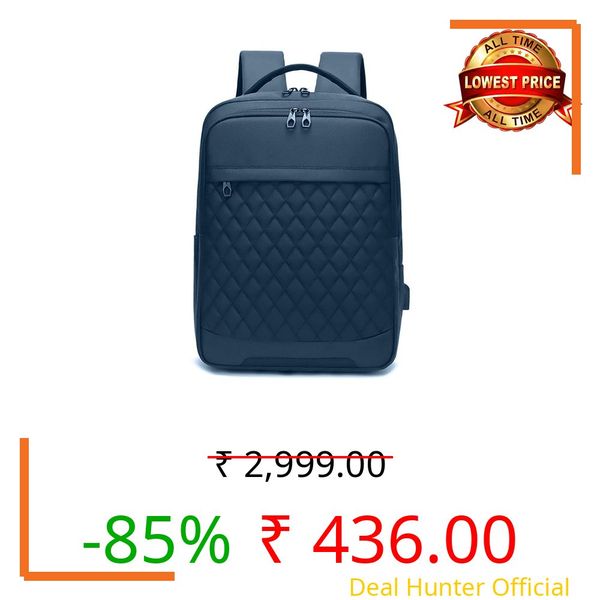 Impulse Vissionvault 30L Unisex Water Resistant Travel Laptop Backpack with USB Charging Port/Office Bag/School Bag/College Bag/Business Bag Fits Up to 16 Inch Laptop with 1 Year Warranty (Black)