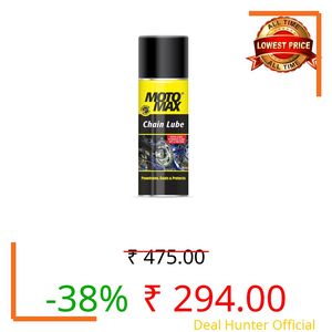 Motomax Chain Lube Spray 400 ml|Bike Chain Lubricant, Protects from rust - Chain, sprockets for Bikes, Cycle, Cars|Avoid Sling Off & Prevent Chain breakage| Extended Chain Life