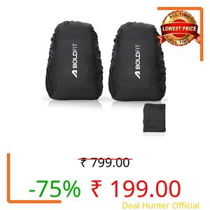 Boldfit Rain Cover for Backpack Travel Essentials Rain Cover for Bag Travel Accessories Bags Water Resistance Dustproof Waterproof for All Bag Sizes Elastic Adjustable for School College Office
