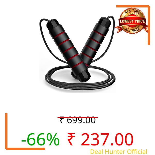Redify Skipping Rope Men and women and Children Exercise Rope for Exercise Workout & Weight LossTangle Free Jumping Rope for Kids Polyvinyl Chloride rope