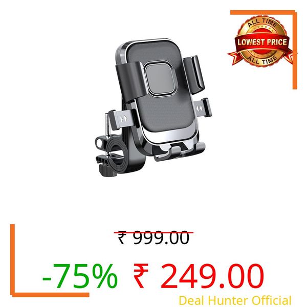 Motorcycle Phone Holder, Bicycle Phone Holder, Outdoor Riding Motorcycle Bicycle Mobile Phone Navigation Mount, Compatible with iPhone Samsung Google and All 4.5''-7.1'' Phones
