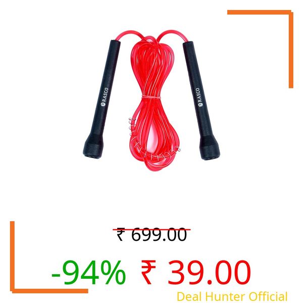 Skipping Rope for Men, Women & Children - Jump Rope for Exercise Workout & Weight Loss - Tangle Free Jumping Rope for Kids (Pink)