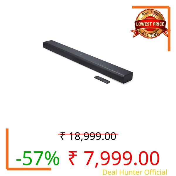 JBL Cinema SB510, Dolby Audio Soundbar with Built-in Subwoofer for Deep Bass, 3.1 Channel with Racetrack Drivers, Center Channel for Superior Voice Clarity, HDMI ARC, BT & Optical Connectivity (200W)