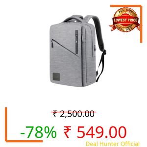 Impulse V2 Elite 30L Unisex Water Resistant Travel 4 Compartment Laptop Backpack with USB Charging Port/Office/School/College Bag/Business Bag Fits Up to 16 Inch Laptop with (Grey)