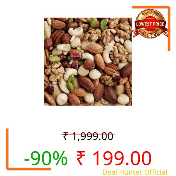 FreshoCartz Healthy Mixed Dry Fruit | All 6+ Dry Fruits mix | Healthy Snacks Rich in Vitamins & Minerals (Mix Dry Fruits, 250gm)