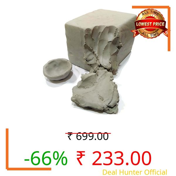 TrendEvo Terracotta (Chikni mitti) Clay for Modelling, Sculpting, and Art (2.9KG)