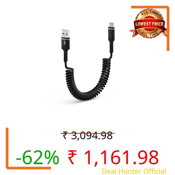 Samsung A15 Charger Cable 3FT for Car, Short Android Auto Coiled USB A to C