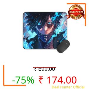 Kirmada Printed Design Mouse Pad Dabi Face Art (200MM X 240 X 3MM) Enhance Gaming and Work Performance Comfortable and Precise Non-Slip Water Proof My Hero Academia Mouse Pad.