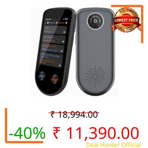 Language Translator Device, Language Translator Two Way with Voice/Offline/Photo 137 Languages, Translator Device No WiFi Needed, Real-Time Portable AI Translator for Travel Learning Business