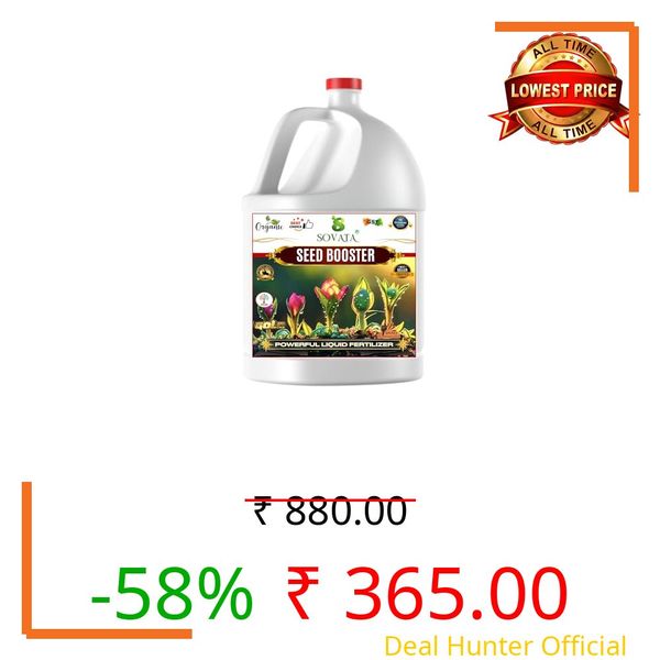 Sovata® Seed Booster, Essential Organic Powerful Liquid Fertilizer For Overall Healthy Growth of Plants. (1000 ml)