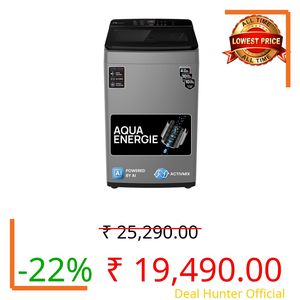 IFB 8 Kg 5 Star with Deep Clean® Technology, AI Powered, Fully Automatic Top Load Washing Machine (TL801MG1, ActivMix, Aqua Energie, Med Grey)