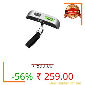 Luggage Scale, Digital Portable Handheld Suitcase, Travel Hanging Baggage with Backlit LCD Display, 50kg/110Pounds
