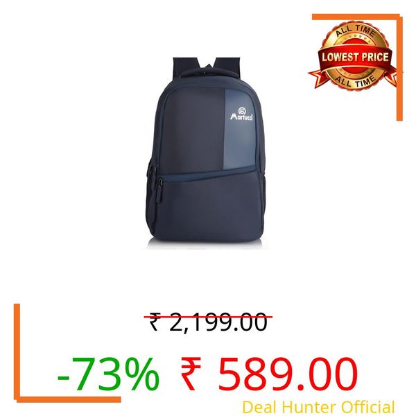 Martucci Valex 35L Water-Resistant PU Fabric Laptop Backpack for Office & Travel | 17-Inch Laptop Cradle | School & College Bag for Boys & Girls | Durable & Stylish