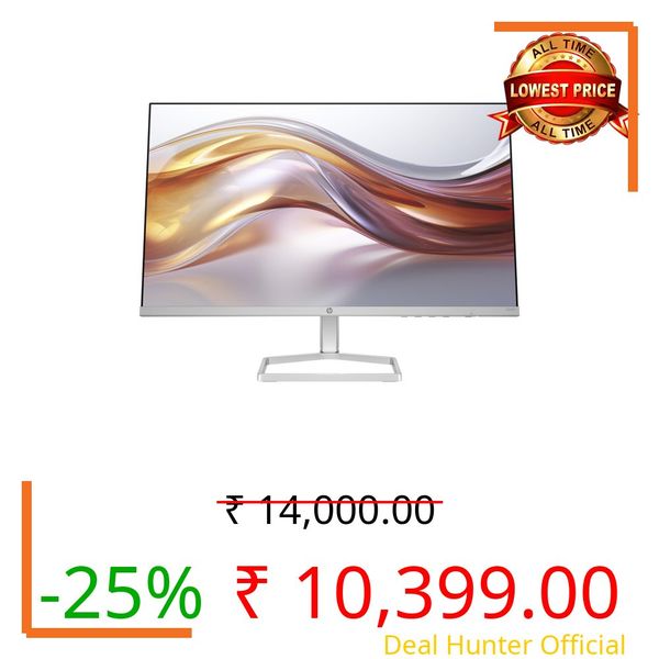 HP Series 5 23.8 inch FHD Monitor with Speakers - 524sf,23.8inch(60.5cm),FHD(1920 x 1080),300 nits, Eye Ease,Anti-Glare,2.5kg, 524sf