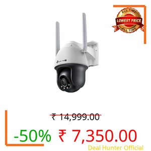 TP-Link VIGI C540-4G 4MP HD Outdoor Full-Color Pan Tilt Network Camera | IP66 Waterproof | 360° Monitoring | Two-Way Audio | H.265+ | 4mm Lens | Remote Management CCTV