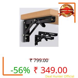 DMDENT Folding Shelf Brackets, Heavy Duty Stainless Steel Collapsible Bracket Wall Mounted DIY Foldable Brackets for Table Desk Workbench Wall Mounted Brackets (Folding Shelf Brackets 30CM)