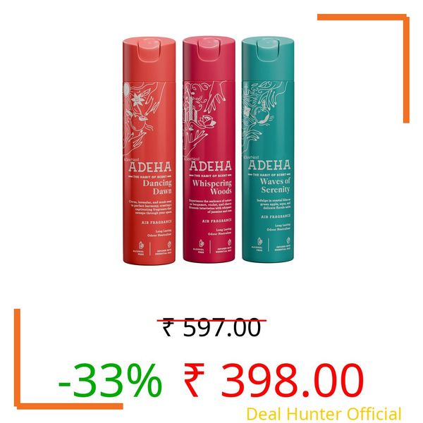 Kleenest Adeha Room Air Freshener Spray Buy 2 Get 1 Free (218ml)