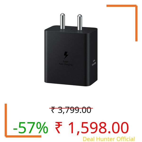 Samsung Original 45W Type-C Travel Adaptor with Cable, Black