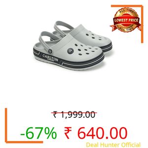 Carlton London Men Clogs, Light Grey, UK-6