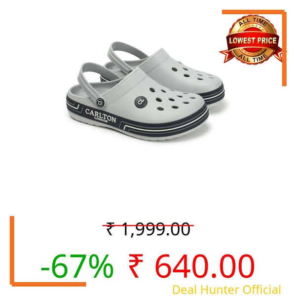 Carlton London Men Clogs, Light Grey, UK-6