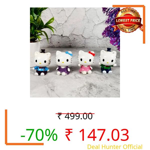 Cortina Resin Small Baby Cute Kitten Statue for Home Decor - Aesthetic Home Decor Items - Showpiece for Home Decorative Sculpture for Home Decor & Office Decor - 3.5x2x5.5 CM