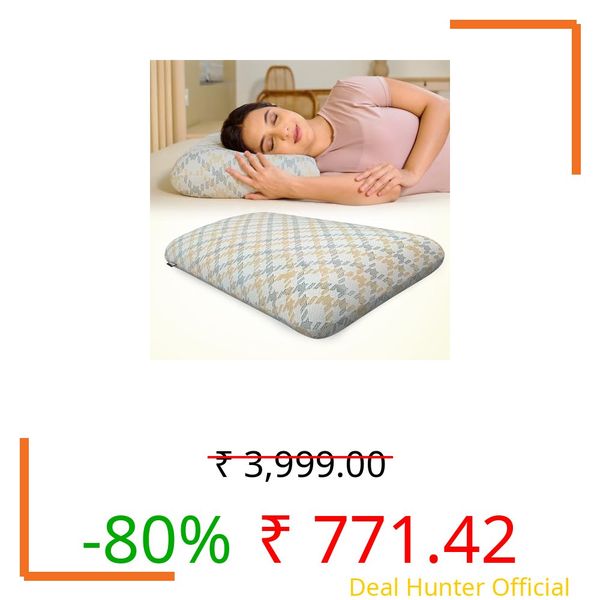 CareFoam Ventilated Cooling Gel Memory Foam Pillow, Orthopedic Pillow for Sleeping & Neck Pain Relief with Premium Removable Zipper Cover | 24x15x5 Inch | King - Pack of 1