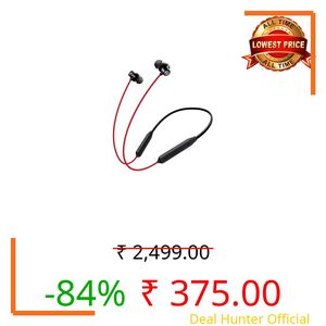 OOGE Tune 7 in-Ear Bluetooth Neckband with ENC, 3D Surround Sound, Magnetic On-Off, Voice Assistant, Type-C Fast Charging, IPX5 Sweat-Resistant, 25H Playtime,10mm PureTone Driver for Dynamic Bass(Red)