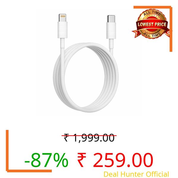 APFEN® 27W Type C to Lightning Fast Charging Cable With High-Speed Data Transfer Compatible with iPhone 14/14 Pro/ 14 Pro Max/ 13/13 Pro/ 13 ProMax/ 12/11/XR/XS/X/8 S