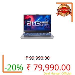 Acer ALG, 13th Gen, Intel Core i7 13620H, NVIDIA GeForce RTX 3050-6GB, 16GB RAM, 512GB SSD, FHD 15.6"/39.62 cm, 144Hz, Windows 11 Home, Steel Gray, 1.99 KG, AL15G-53, Premium Metal Body Gaming Laptop