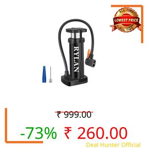 Rylan Bicycle and Bike Foot Balloon Pump Machine for Football, Cycle Tyre