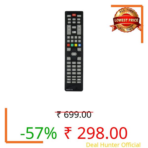 RESORB® LED 361 Compatible Remote Control for Bush, Smart IT 48 Smart LED TV Remote (Please Match with Your Old Remote Before Placing an Order)