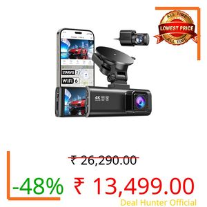 REDTIGER New F7NP [2026 Edition] 4K Front and 1080P Rear Dash Cam, STARVIS 2 IMX675 Sensor, 5.8GHz Ultra-Fast WiFi 6, GPS, WDR & HDR Night View, 170° Wide Angle, Heat Resistant, SD Card Not Included