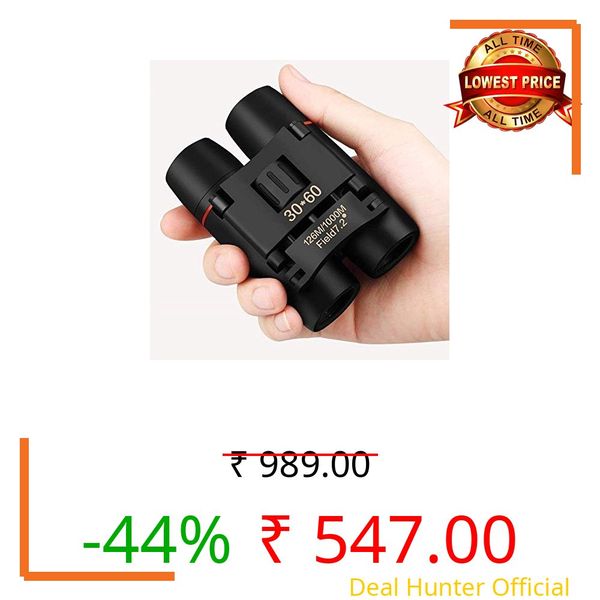 HETVIN Telescope HD Vision Binoculars 10000M High Power for Outdoor Travel Stargazing Concerts Sports Optical Vision Binocular Fixed Zoom (30X60)
