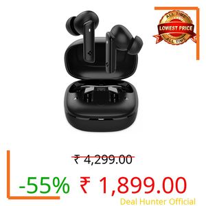 Spigen Audio Newly Launched SA-TW P20 True Wireless in Ear Earbuds with 30H Playtime, Upto 40dB 3 Multi-Mode ANC Pro, EQ Customizing App, 6-MIC, Low Latency for Gaming Mode, 10mm Driver, IPX5 - Black