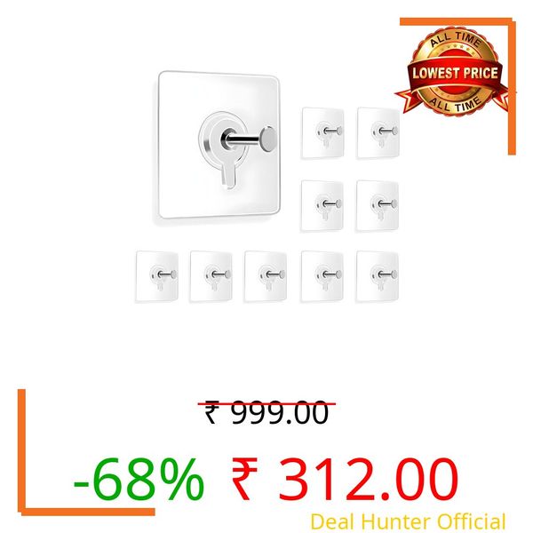 Onpalm Enterprise Wall Hanging Hooks for Wall Without Drilling, Self Adhesive Hook for Walls Heavy Duty Strong Nail Free, Kitchen Accessories Items Stainless Steel (Photo Frame Hooks, 20)