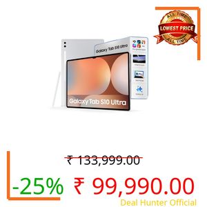 Samsung Galaxy Tab S10 Ultra [Smartchoice], S Pen in-Box, 36.99 cm (14.6 inch) Dynamic AMOLED 2X Display, 12 GB RAM, 512 GB Storage, Wi-Fi Tablet, Platinum Silver