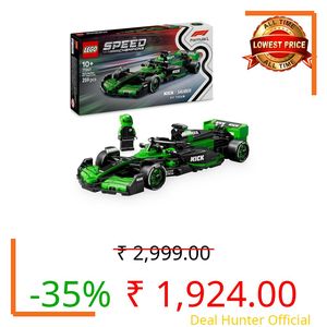 LEGO Speed Champions Kick Sauber F1 Team C44 Race Car Toy Vehicle 77247 Building Blocks Toys for 10+ Gift for Boys and Girls