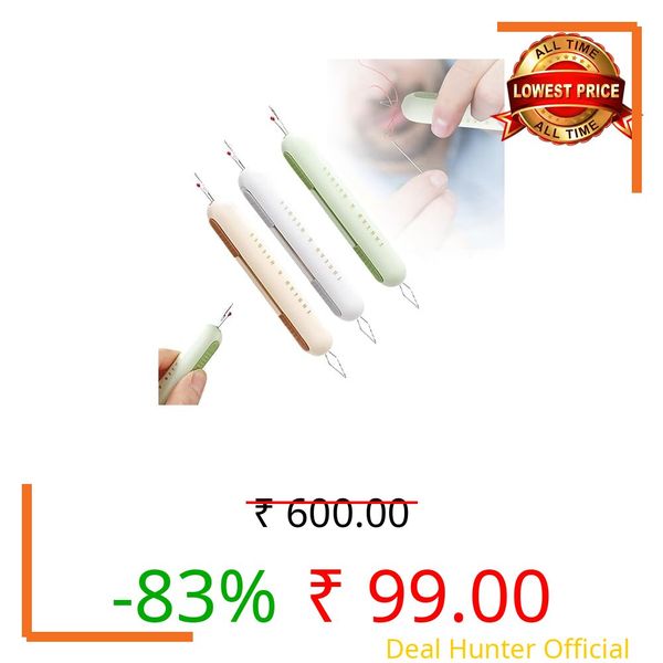 Gemsy 2 in 1 Needle Threader Tool, Seam Ripper & Needle Threader, Needle Threader Inserter and Sewing Tools for Tailoring, Needle Threading Seam Rippers for Sewing