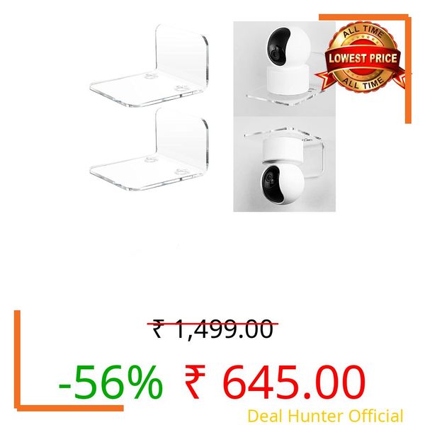 feeling well Acrylic Wall Mount Stand Holder for CCTV Security WiFi Camera Home Outdoor Indoor Office Shop Baby Monitors Wireless (4)