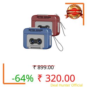 AGLOO 2 Pcs Creative Mini Tape Recorder Keychain - Retro Cassette Player Portable Keychain Gifts with Three Chinese Songs - Ornament for Backpacks, Handbags