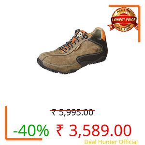 Woodland Men's Grey Nubuk DSLMLD Casual Shoes-7 UK (41EURO) (GC 5002121CR)
