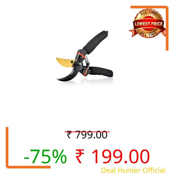 Homdum Gardening Pruning Shears Garden Scissors, Bypass Secateurs, Garden Pruners for Branches, Hedges and Flowers