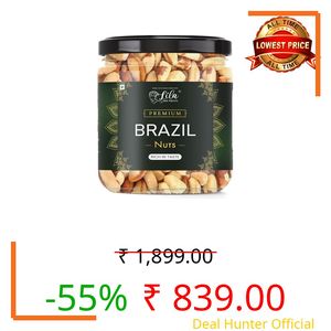 LILA DRY FRUITS Brazil Nuts 250 g Delicious Raw Nuts | Premium Grade A+ Jumbo Size, Rich Natural Source Of Selenium, Protein And Vitamins | Crunchy and Odourless Dry Fruit Perfect for Giftings