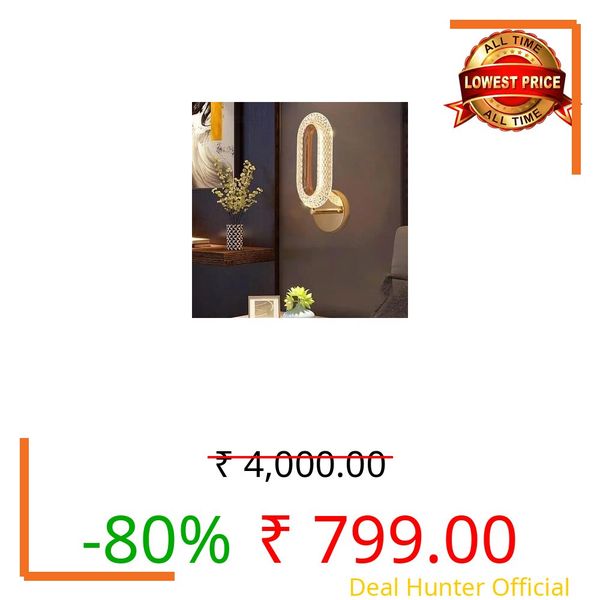 Lyse Decor Wall lamp for Bedroom Decoration, led Wall lamp for Office, led Wall lamp for Bedroom 3 in 1 and Cafe Wall Lights Decoration