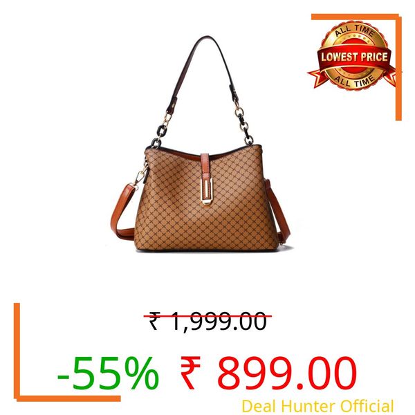 FLYMANN Women Handbag with Top Handle | Crossbody Satchel sling bag with adjustable Strap | Cute Shoulder bag for daily use (Tan)