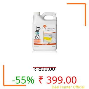 Diolty 5L Bathroom Cleaner – Kills 99.9% Germs, Limescale Remover, Hand-Safe, Fresh Scent, Made in India