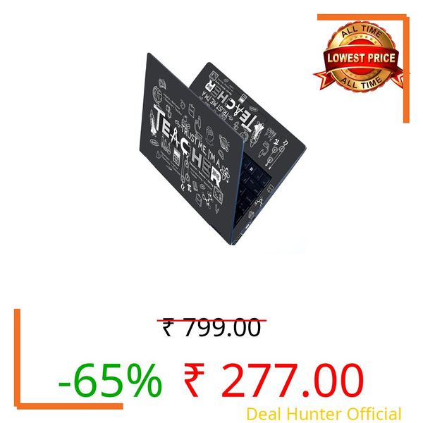 Namo Arts Full Body Laptop Skins Sticker Laminated HD Quality Vinyl fits Upto 15.6 inches Compatible with Dell, Lenovo, Acer, HP, Asus -Teacher