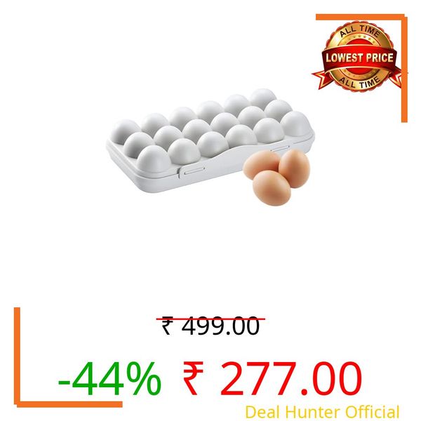 Egg tray box container egg storage holder for kitchen organizer fridge Freezer, Stackable Tray Organizer Storage home hotel Cases Double Layer Box Camping (Gray)