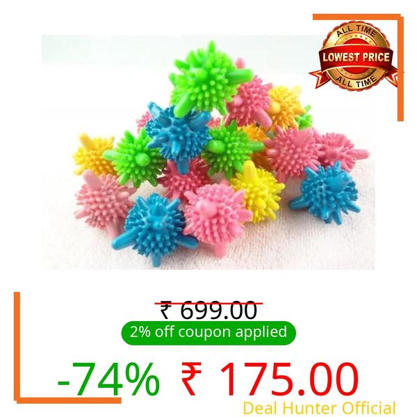 Veentus Eco Friendly Washing Machine Laundry Balls Reusable Tangle Free, Scrubbing Laundry Balls, Hypoallergenic, and Chemical Free Unique Shape Best for Clean and Soft Anti-wrap Protection Washing Clothes (Pack of 15 Pis)